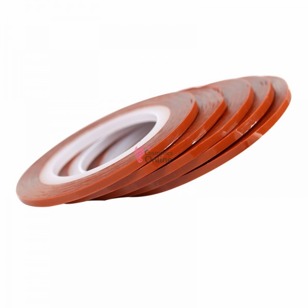 Banda decorativa de unghii 1mm Caramiziu